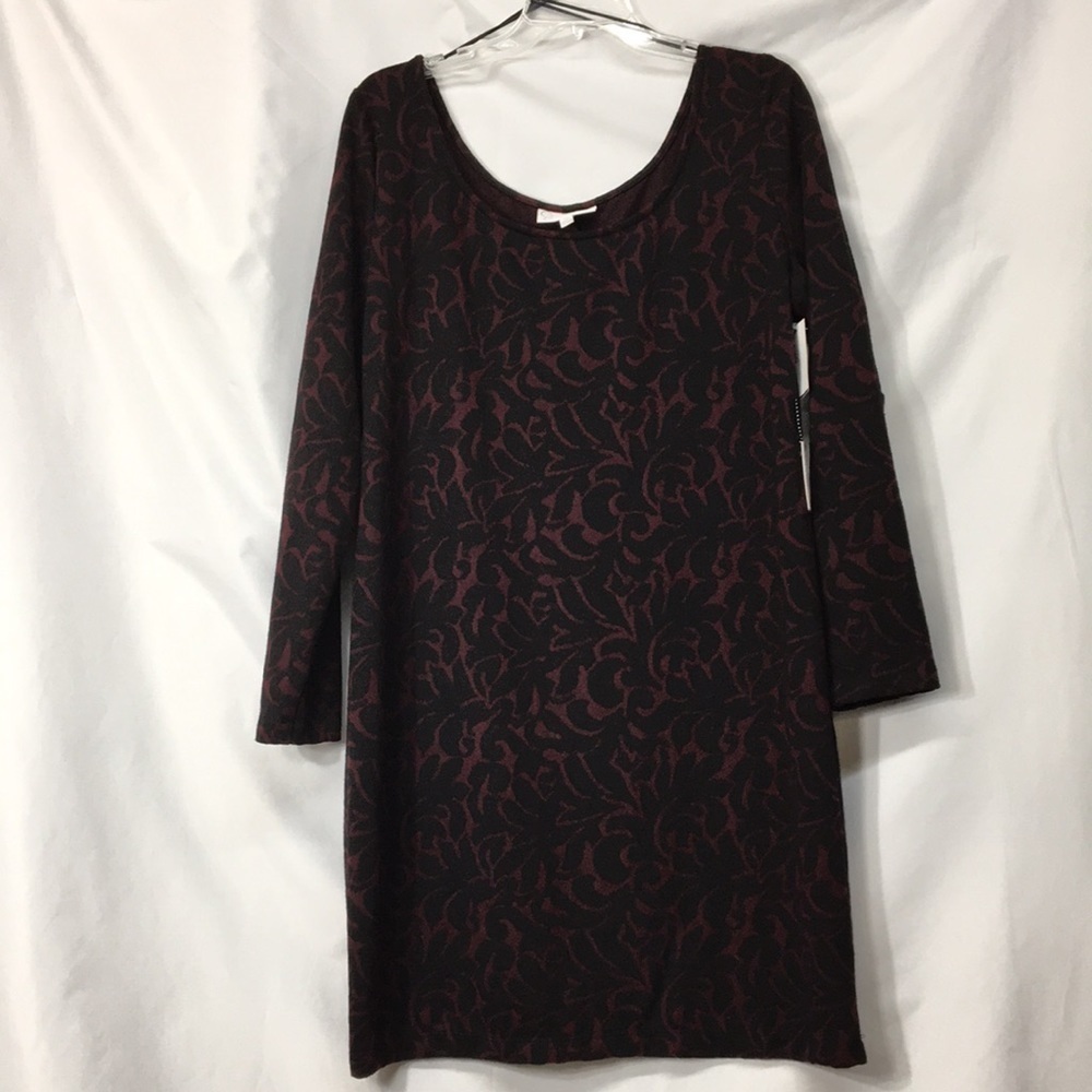 Jessica Simpson Women’s Maroon and Black Maternity Dress Size XL NEW With Tags